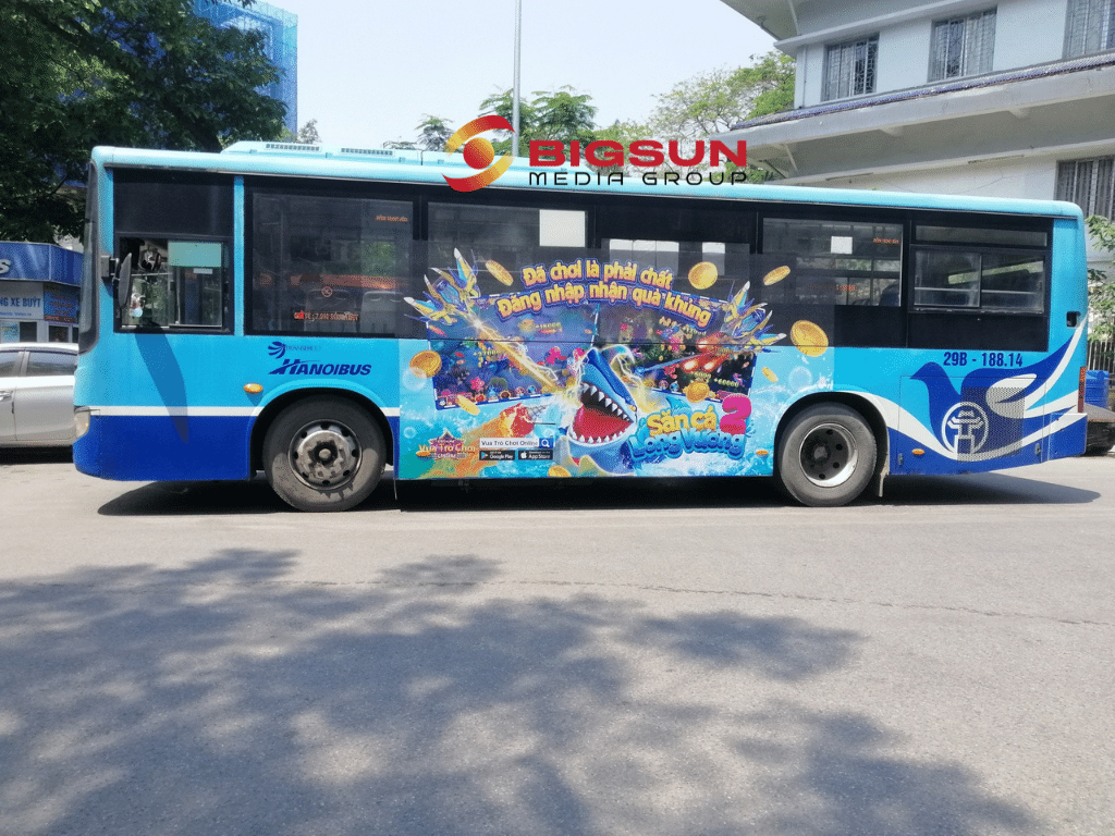 Quảng cáo xe bus nhãn ES Game - Vua Trò Chơi